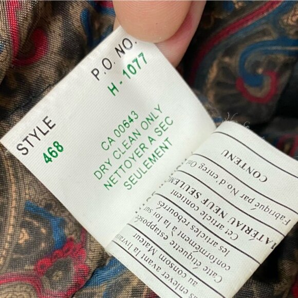 Vintage Canada Sportswear Black Lamb Leather Coat W Drawstring Waist L - Picture 6 of 16